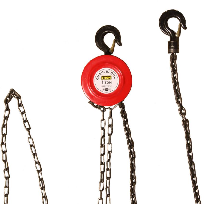 Talha Manual Profissional de Corrente de Aço 1 Ton – 97831 – STROM