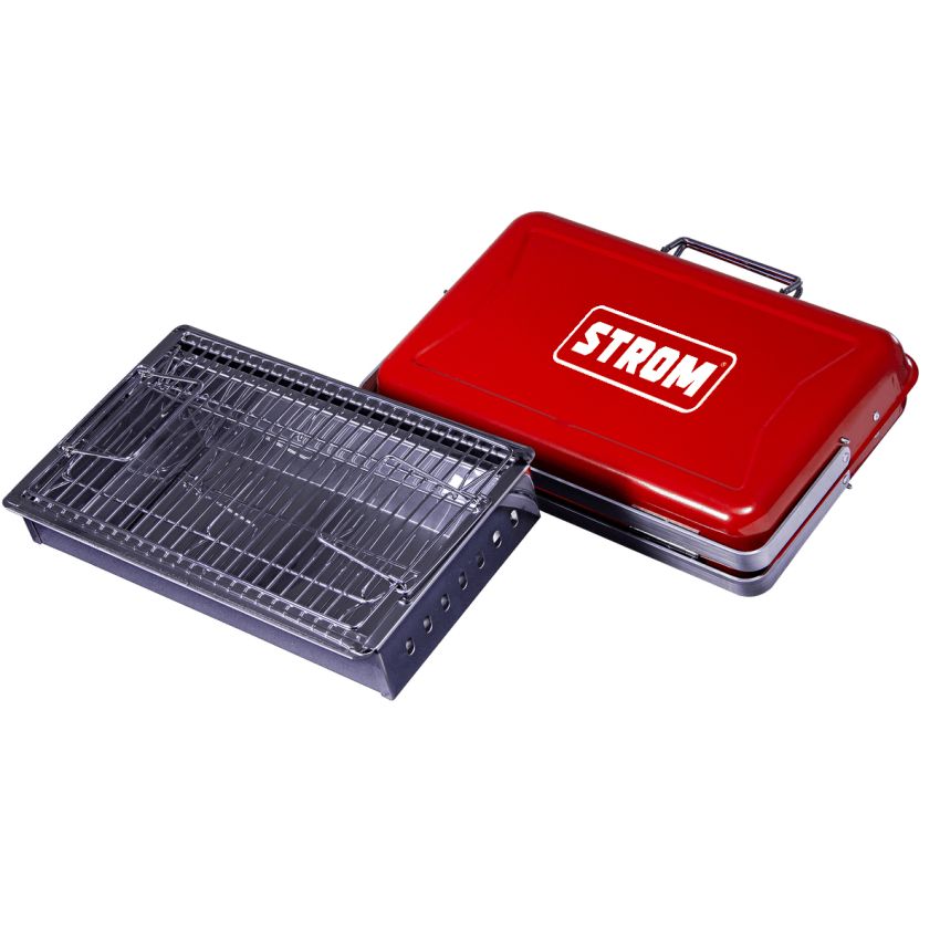 Churrasqueira Maleta Portátil Aço Inox - KY3413 - STROM