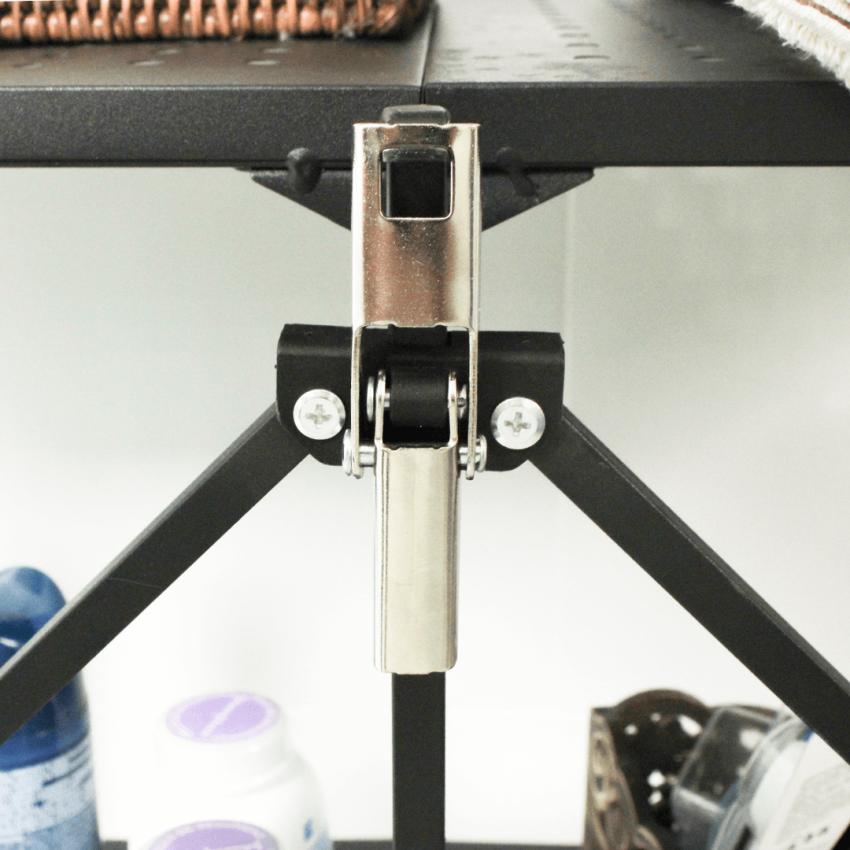 Estante Dobrável com 4 Prateleiras, cor PRETA - HL-1684 - STROM