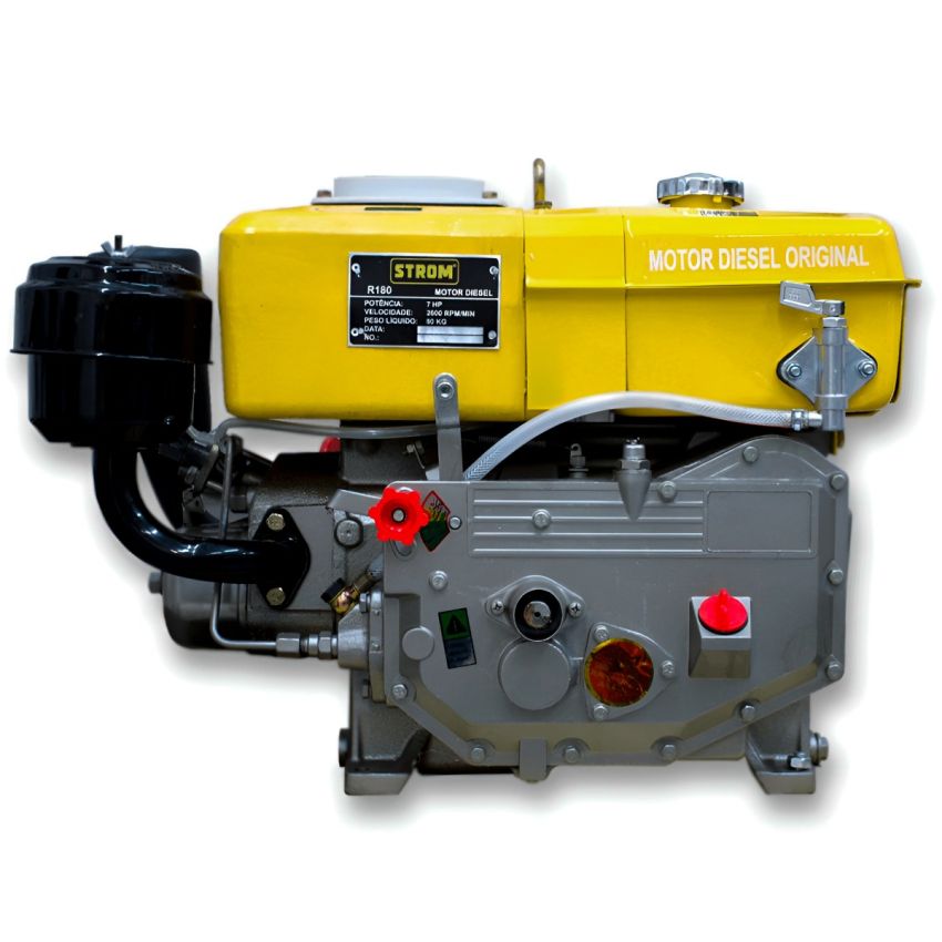 Motor Diesel 7,7HP Partida Manual Refrigerado a água STROM - R180