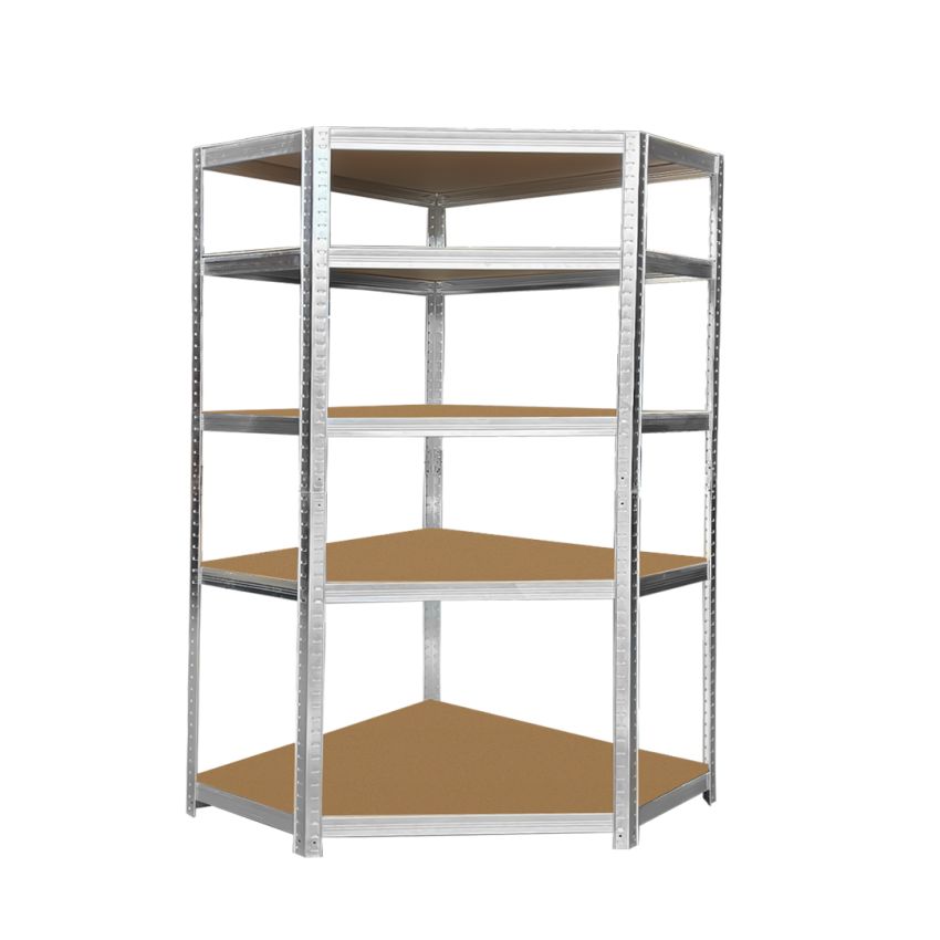 Estante em Aço Galvanizada de Canto 175Kg com 5 prateleiras GC9040