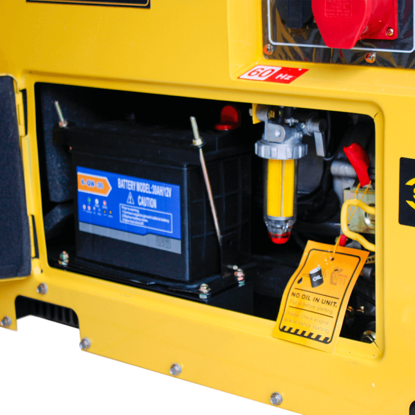 Gerador de Energia a Diesel 5KW, Silencioso DG6LN-3P Trifásico 220/380v – STROM