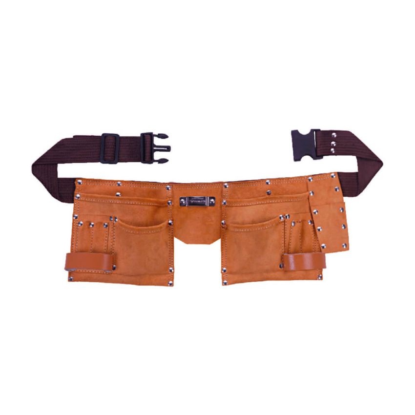 Cinto em Couro com 10 Bolsos para Ferramentas - H202905 - STROM