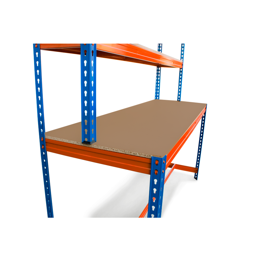 Bancada de Trabalho Reforçada com 2 Prateleiras 400 Kilos-HWB18060-STROM