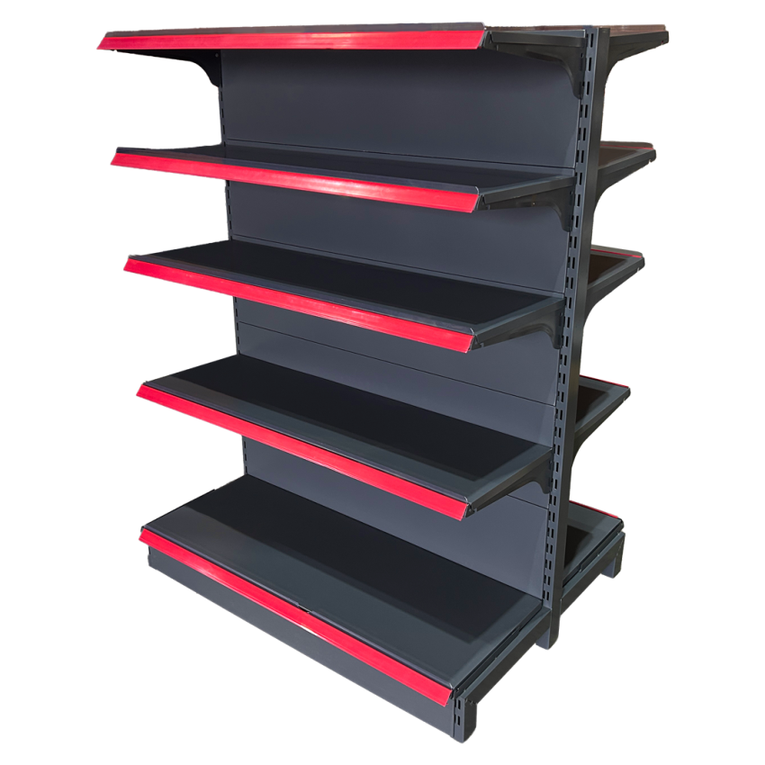 ESTANTE LOJA PRETA DUPLA PERFECT - 120x100x165 cm