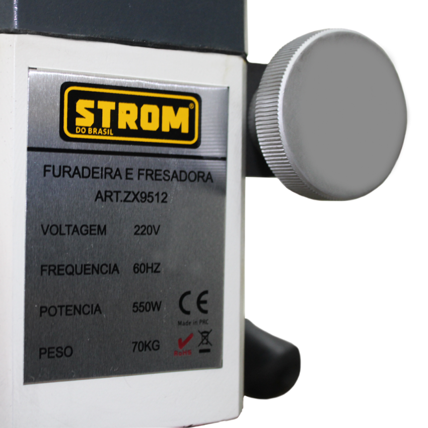 Furadeira e Fresadora Mesa 410x112mm 550W 16mm - 220V - ZX9512