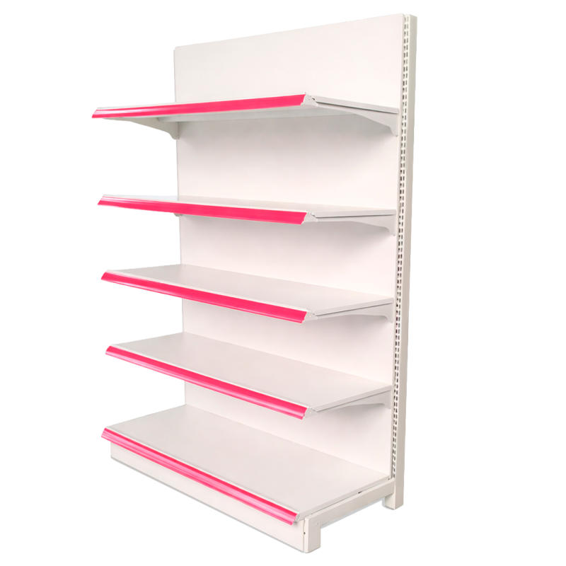 ESTANTE LOJA BRANCA SINGLE 225 - 120x52x225 cm