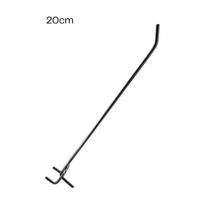 GANCHO PRA PRATELEIRA PERFURADO BRANCO 20CM PERFECT