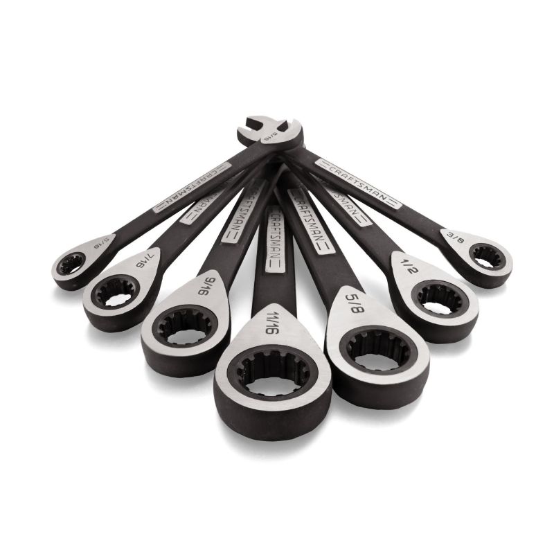 Conjunto Chave Combinada Universal com Catraca 7pçs em Polegadas - 21028 - Craftsman