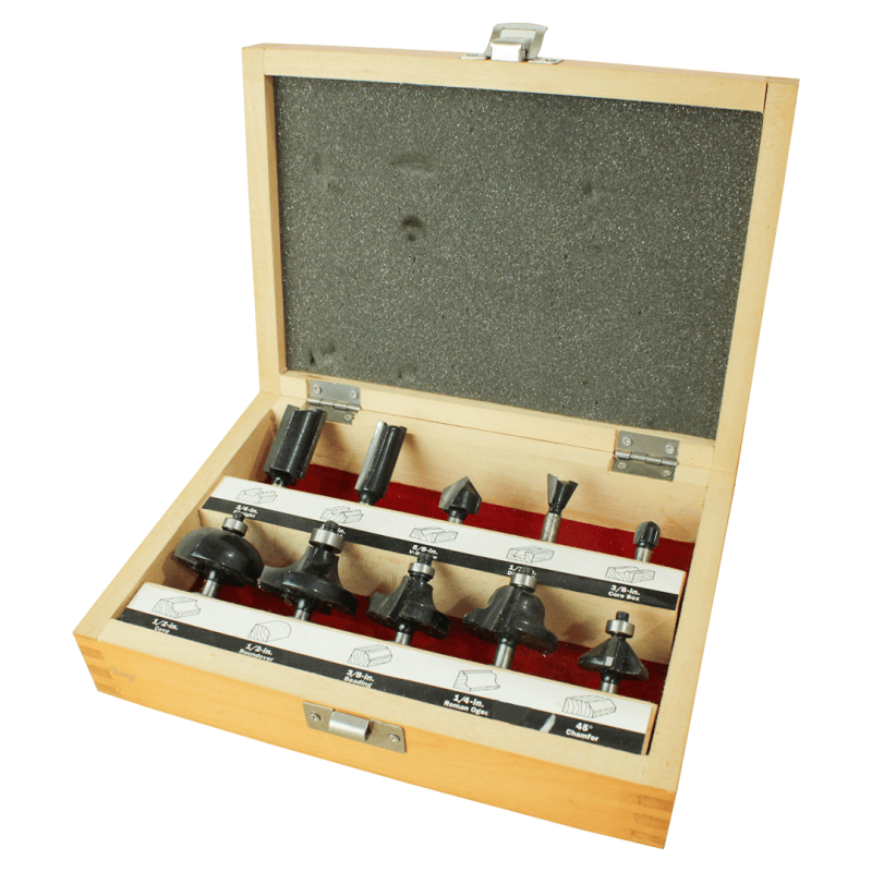 Conjunto Ponteiras para Tupia 10pcs - 26002 - Craftsman