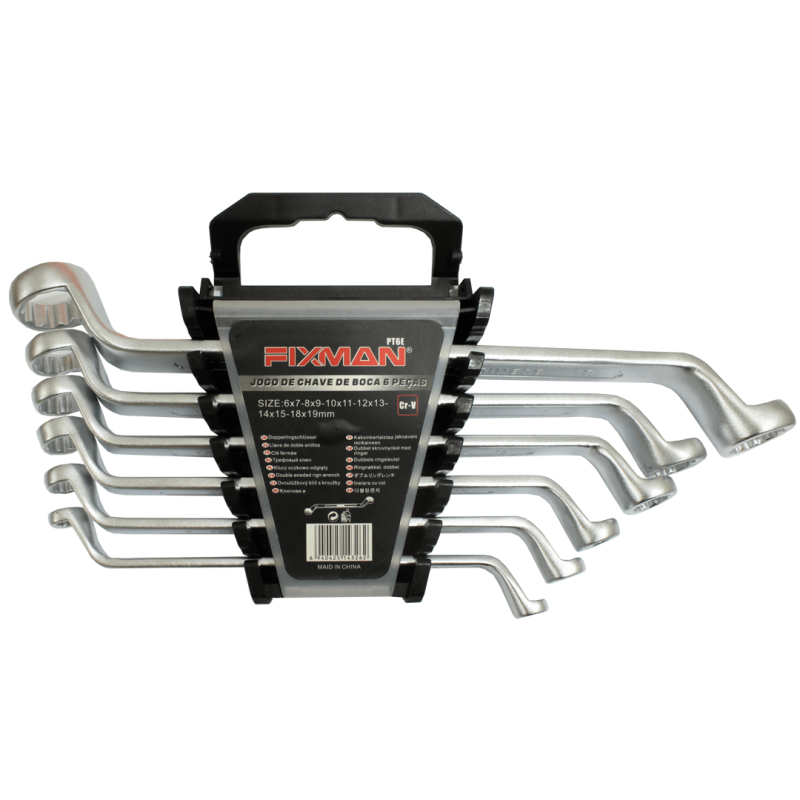 Conjunto de Chave Combinada 6 peças Métrico - JJPT6E - Fixman