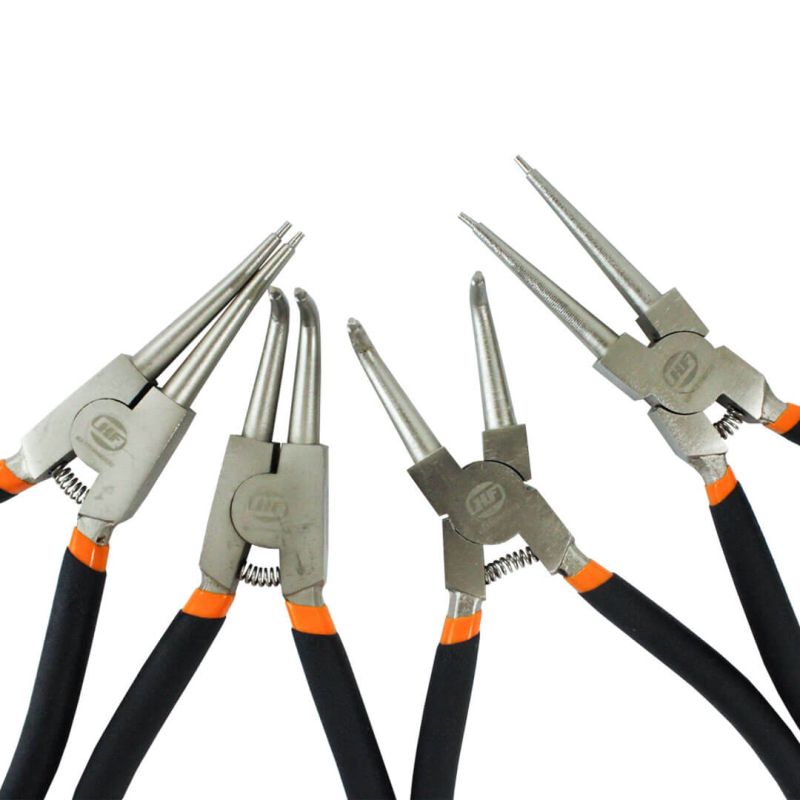 Jogo de Alicates Para Anel de Retenção com 4 unidades - 10903009 hf ferramentas