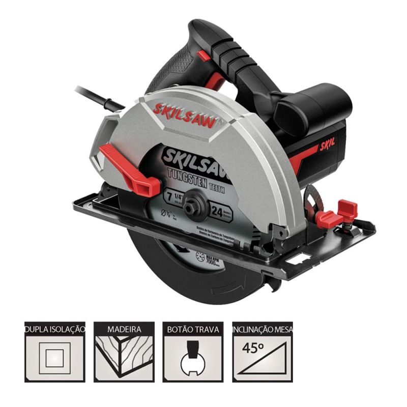 Serra Circular 5200 SKIL 220v 1200w - F012.520.0JA-000