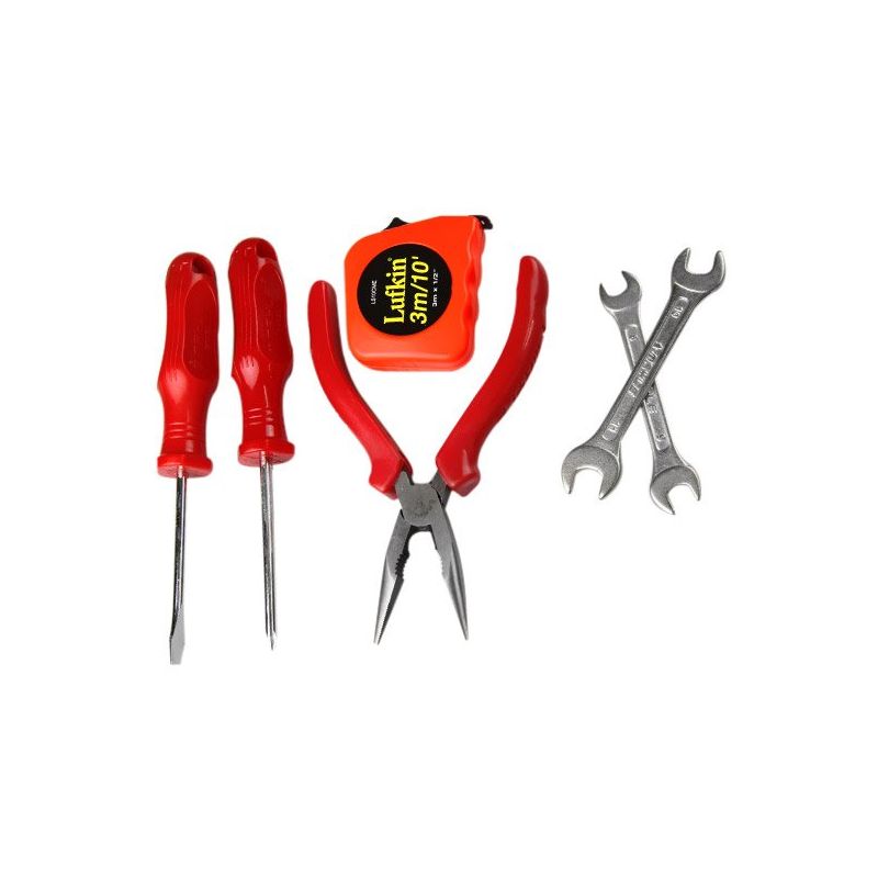 Kit Alicate com Chaves Fixa, Fenda, Philips e Trena 6 Peças - Mayle  201233