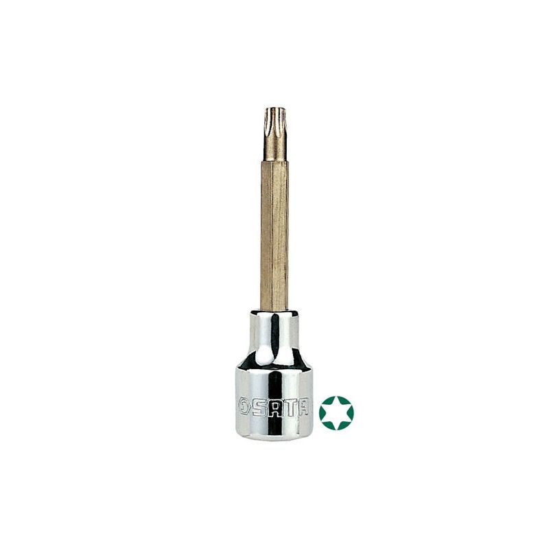 Soquete Bit Torx Longo 1/2x100mm T60 - ST25109SC - Sata
