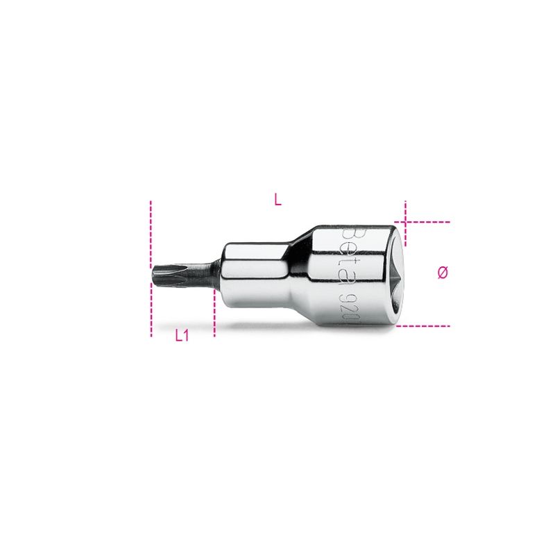 Soquete Ponta Torx Quadra 1/2'' (T50) - 920TX - Beta