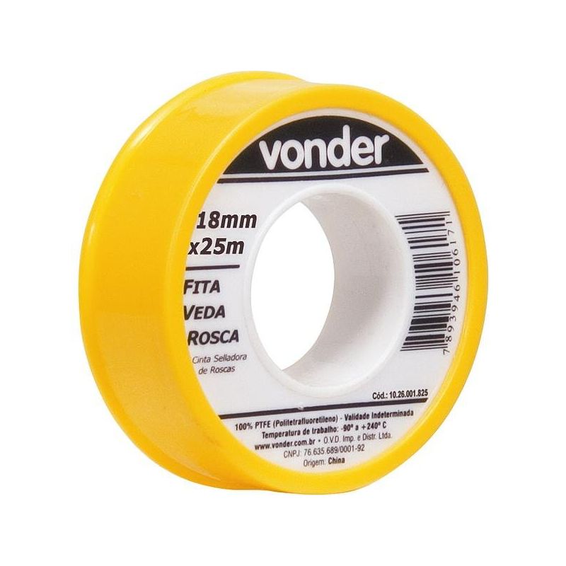 Fita Veda Rosca 18mmx25m - 1026001825 Vonder