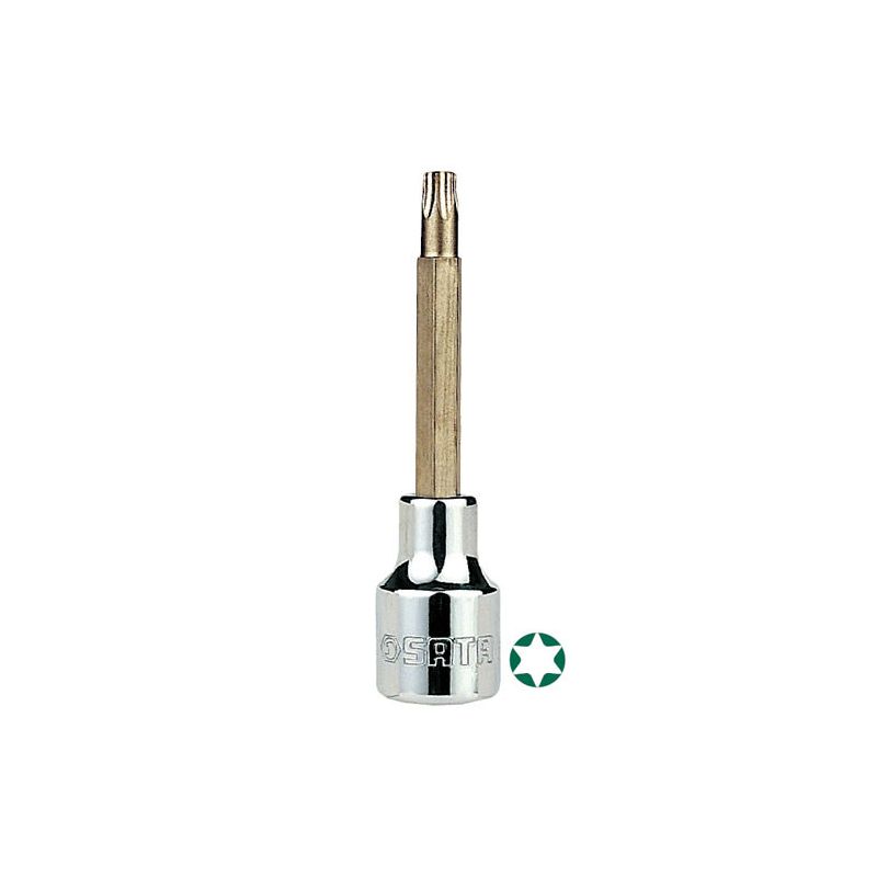Soquete Bit Torx Longo Sata 1/2"X100mm T30 - ST25104SC - Sata