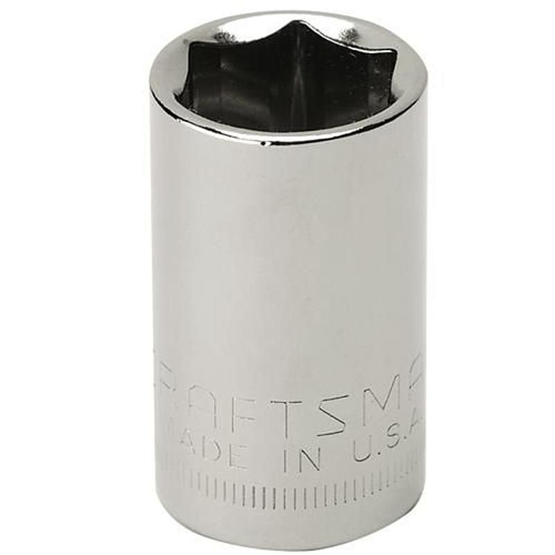 Soquete Curto 19mm, 6 Pontas, Encaixe 1/2 - 44259 - Craftsman