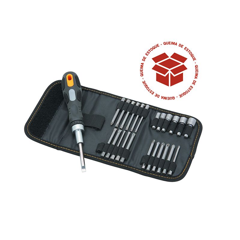 Jogo de Bits com Cabo, 26 peças, com Estojo - 96733 Pittsburgh