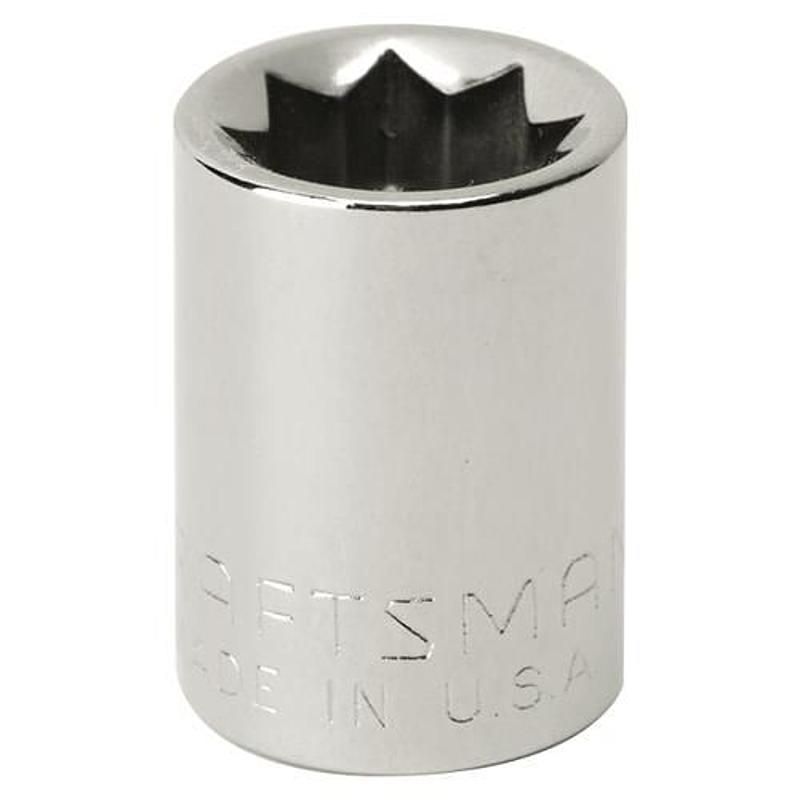 Soquete Curto 11/16, 8 Pontas, Encaixe 1/2 - 44225 - Craftsman