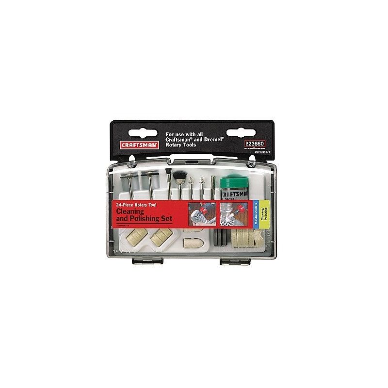Kit de Polimento 24 Pçs para Mini Retifica - 23660 Craftsman