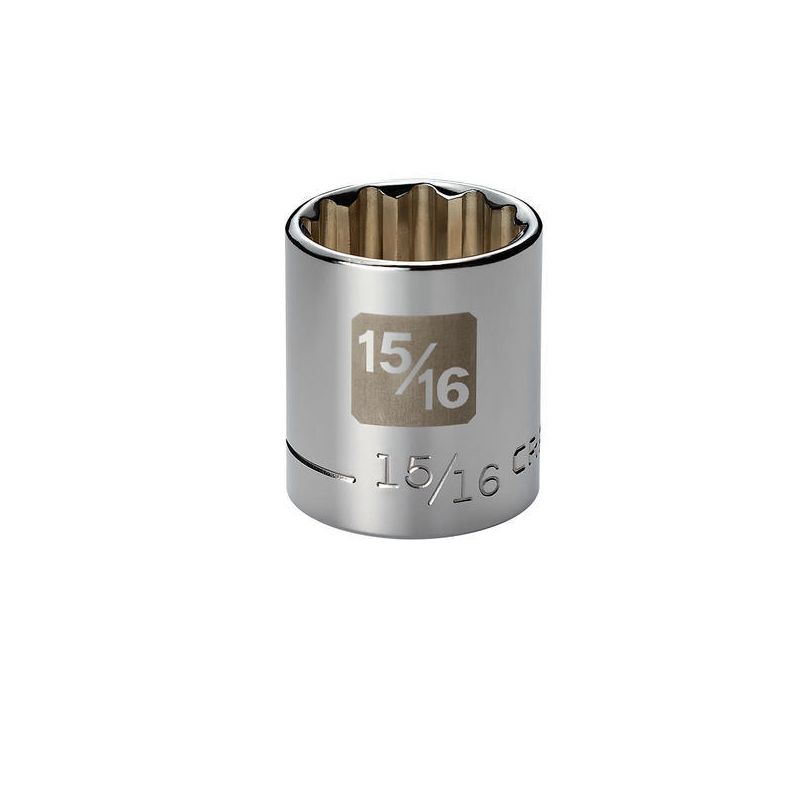 Soquete Curto 15/16, 12 Pontas, Encaixe 1/2 - 34655 - Craftsman