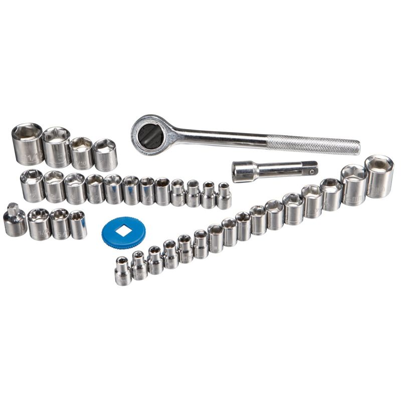 Jogo de Soquetes Encaixe 3/8, 40pçs mm e pol - 62843 - Pittsburgh 