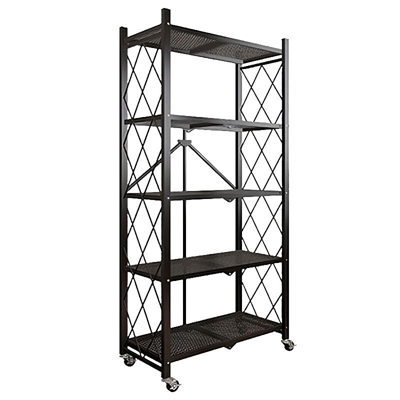 Estante Dobrável com 5 Prateleiras, cor PRETA - HL-1685