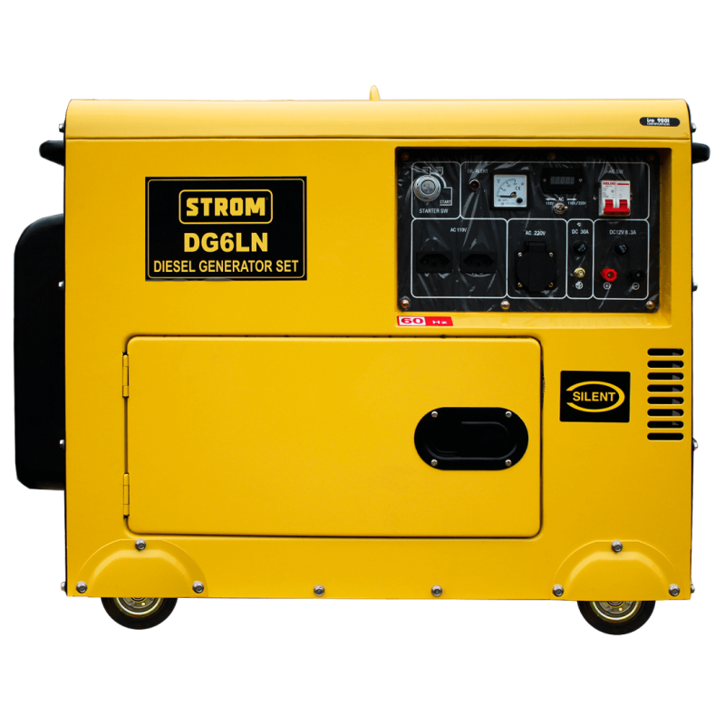 Gerador de Energia a Diesel 5KW, Silencioso DG6LN Monofásico 110/220v  Partida Elétrica– STROM