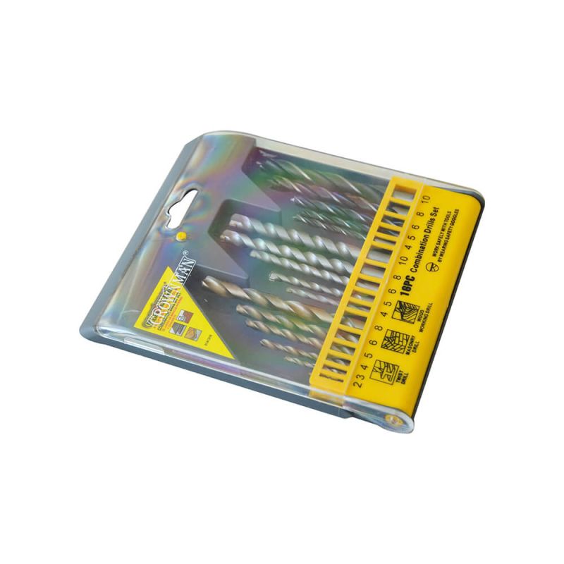 Jogo com 16 brocas de combinação - 0141216 -  Crownman