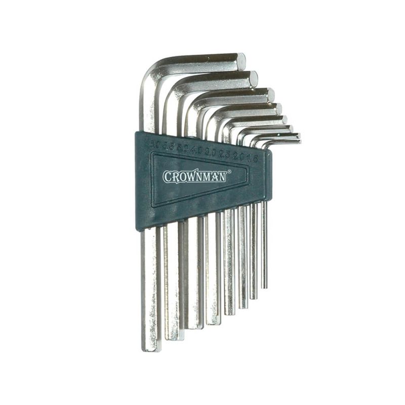Jogo com 8 chaves hex de 1,5mm a 6mm - 0420028 - Crownman