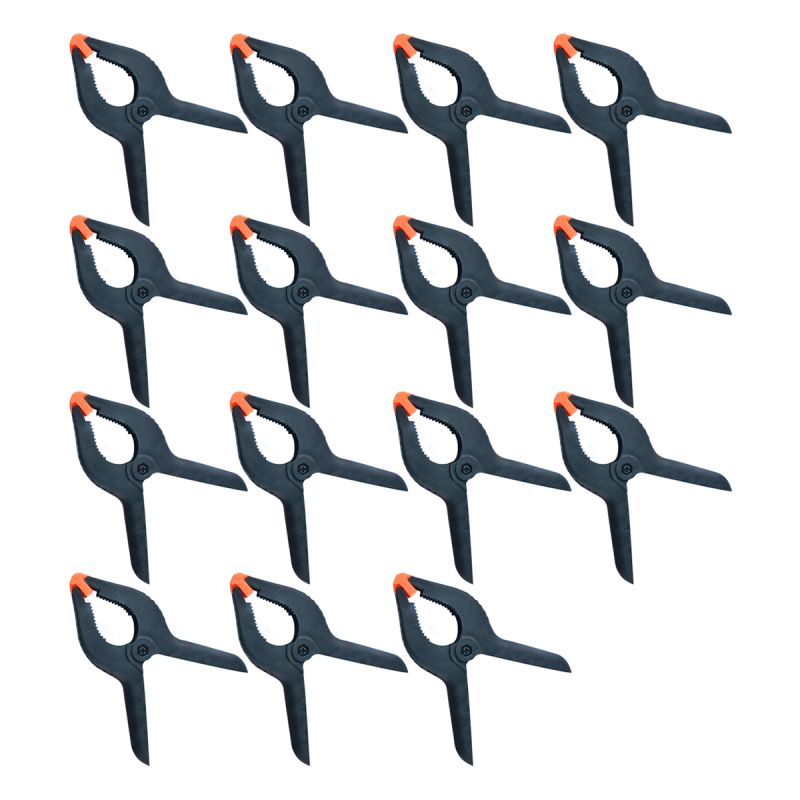 Jogo de Grampos 3Pol Aperto Rápido Multiuso 15peças - GRAMP-02 - Strom