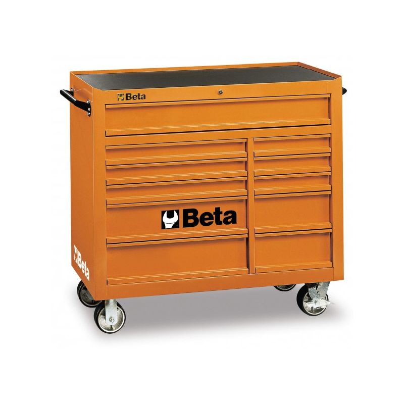 Carro / Carrinho para Ferramentas Expansível com 11 Gavetas (Laranja) - C38 - Beta 