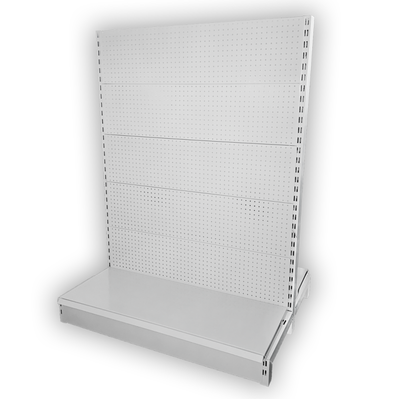 ESTANTE LOJA BRANCA DUPLA DE GANCHO PERFECT 120x120x165 cm