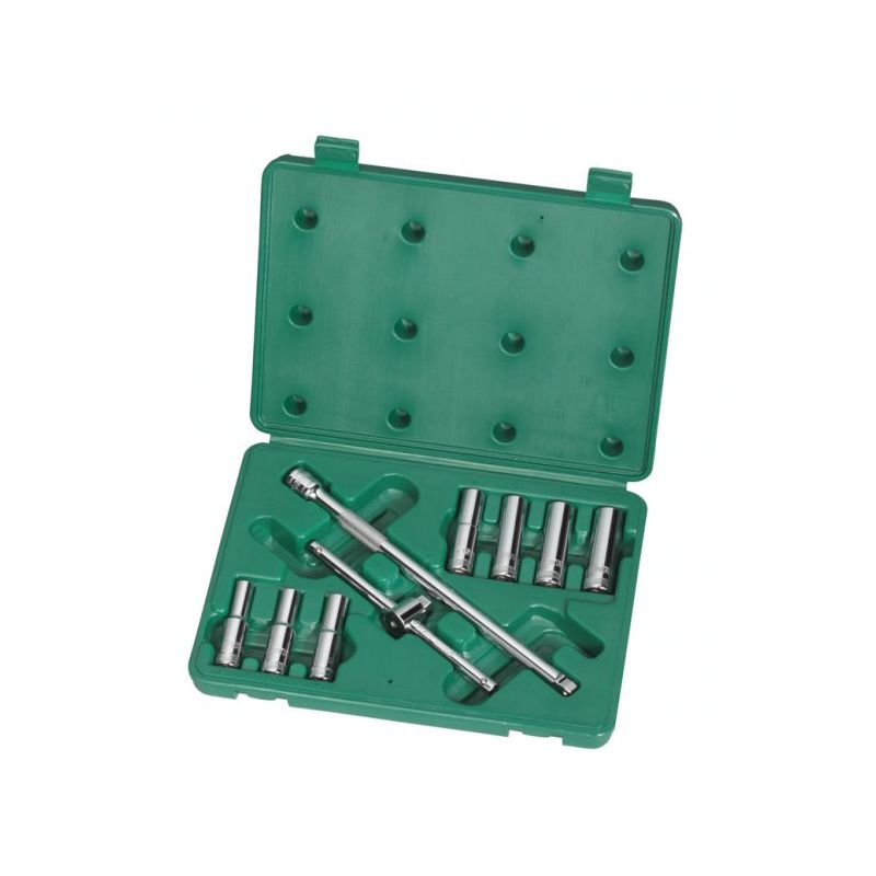 Jogo para Manutenção de Motocicletas 9 Peças com encaixe 3/8Pol - ST09511SJ - Sata