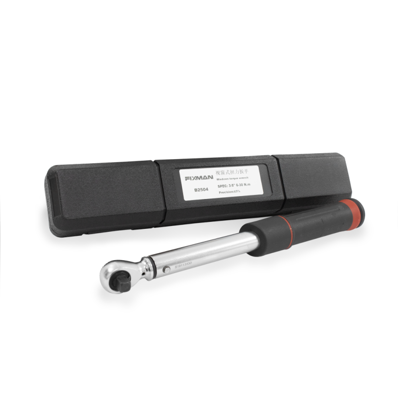Torquímetro de Estalo Industrial Com Visor 6-30 N.m,3/8 Pol – B2504 - Fixman