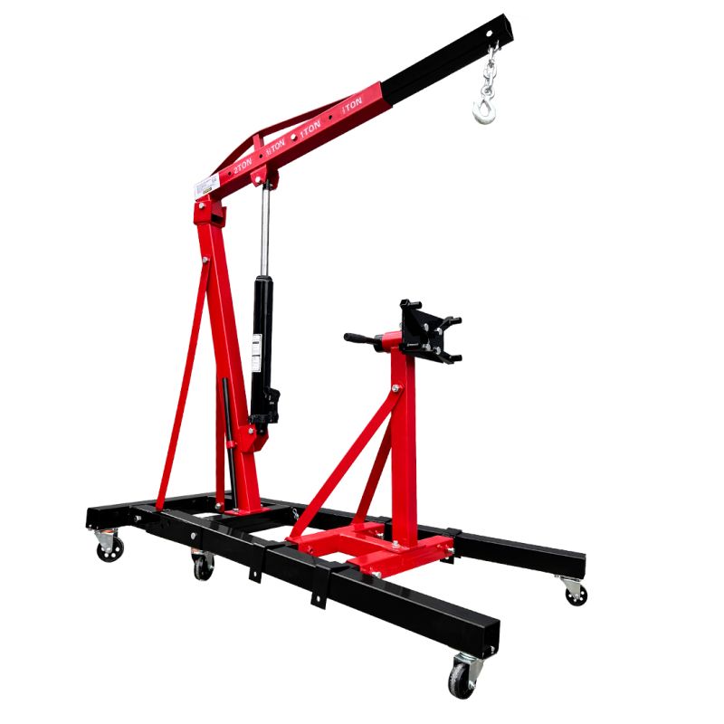 Guincho Hidráulico Dobrável 2 Ton com Suporte para Motor e Prolongador - ZT-038