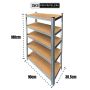 Estante com 5 Prateleiras em Metal e Madeira Capacidade para 175 kilos – TI153-1
