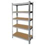 Estante com 5 Prateleiras em Metal e Madeira Capacidade para 175 kilos – TI153-1