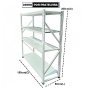 Estante em Aço 230kg p/ prateleira 150x50x200cm - WEL-EST-15X5X20-Cinza
