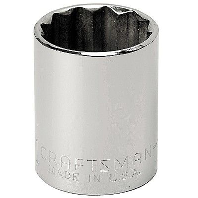 Soquete Curto 21mm, 12 Pontas, Encaixe 1/2 - 44249 - Craftsman