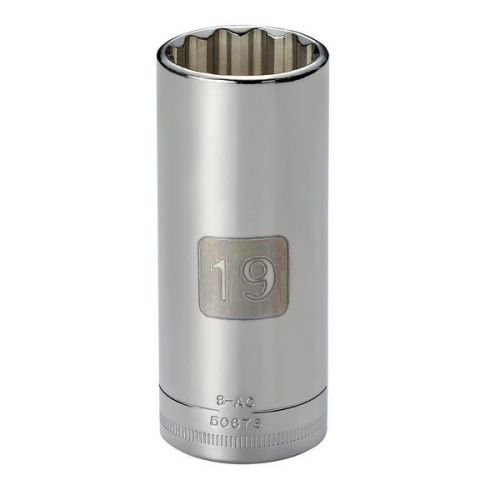 Soquete Longo 19mm, 12 Pontas,Encaixe 3/8 - 50676 - Craftsman