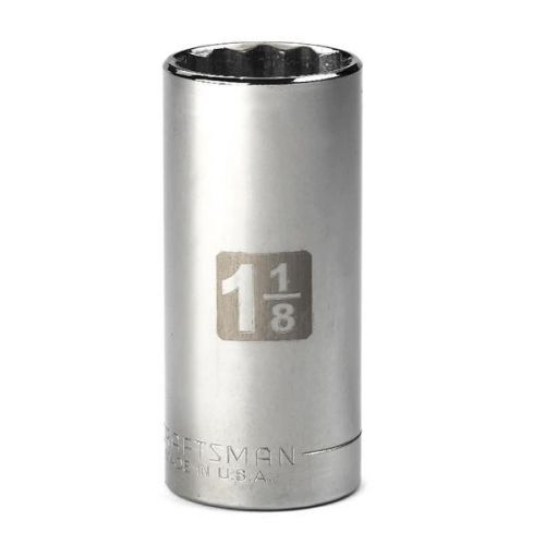 Soquete Longo 1-1/8, 12 Pontas, Encaixe 1/2 - 50768 - Craftsman