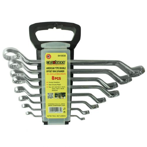 Jogo de chave estrela duas cabeças 6x7mm a 20x22 - 0410038 - Crownman