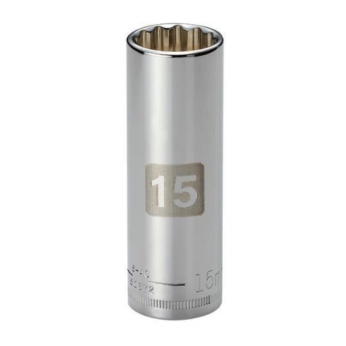 Soquete Longo15mm, 12  Pontas, Encaixe 3/8 - 50672- Craftsman