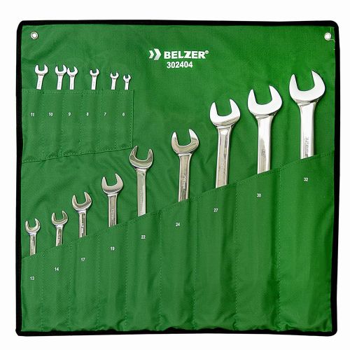 Jogo de Chaves Combinada 6 a 32mm com 15 Peças - 302404B - Belzer