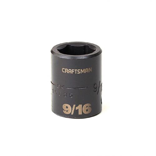 Soquete Impacto Curto 9/16, 6 pontas, Encaixe 3/8 - 15835 - Craftsman