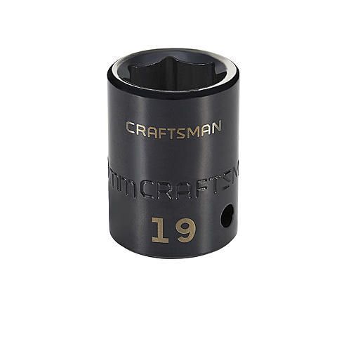 Soquete Impacto Curto 19mm, 6 pontas, Encaixe 3/8 - 15847 - Craftsman