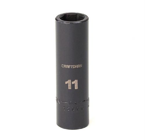 Soquete Impacto Longo 11mm, 6 Pontas, Encaixe 3/8 - 15900 - Craftsman